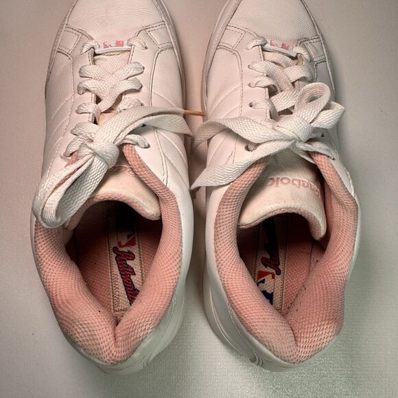 Reebok MLB Authentic Collection New York Yankees White/Pink 2-142952 Size 8.5 - Picture 5 of 12